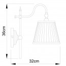 Бра ARTE Lamp A1509AP-1PB Бра ARTE Lamp A1509AP-1PB