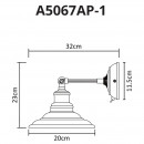 Бра ARTE Lamp A5067AP-1BK Бра ARTE Lamp A5067AP-1BK