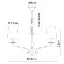 Подвесная люстра ARTE Lamp A1048LM-6CC Подвесная люстра ARTE Lamp A1048LM-6CC