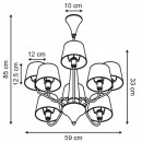 Подвесная люстра ARTE Lamp A1528LM-5WH Подвесная люстра ARTE Lamp A1528LM-5WH