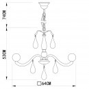 Подвесная люстра ARTE Lamp A3229LM-6WH Подвесная люстра ARTE Lamp A3229LM-6WH
