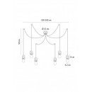 Подвесная люстра ARTE Lamp A4321SP-6GY Подвесная люстра ARTE Lamp A4321SP-6GY