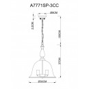 Подвесная люстра ARTE Lamp A7771SP-3CC