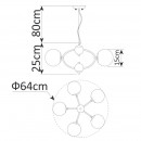Подвесная люстра ARTE Lamp A9432SP-5CC Подвесная люстра ARTE Lamp A9432SP-5CC