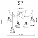 Подвесной светильник ARTE Lamp A1109SP-5BK Подвесной светильник ARTE Lamp A1109SP-5BK