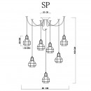 Подвесной светильник ARTE Lamp A1109SP-7BK Подвесной светильник ARTE Lamp A1109SP-7BK