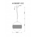 Подвесной светильник ARTE Lamp A1583SP-1CC Подвесной светильник ARTE Lamp A1583SP-1CC