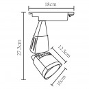Светильник на шине ARTE Lamp A3830PL-1BK Светильник на шине ARTE Lamp A3830PL-1BK