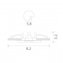 Встраиваемый светильник ARTE Lamp A1203PL-1WH Встраиваемый светильник ARTE Lamp A1203PL-1WH