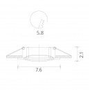 Встраиваемый светильник ARTE Lamp A2103PL-1BK