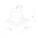 Встраиваемый светильник ARTE Lamp A7007PL-1WH Встраиваемый светильник ARTE Lamp A7007PL-1WH