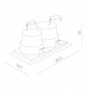 Встраиваемый светильник ARTE Lamp A7018PL-2WH Встраиваемый светильник ARTE Lamp A7018PL-2WH
