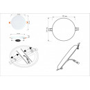 Встраиваемый светильник ARTE Lamp A7983PL-1WH Встраиваемый светильник ARTE Lamp A7983PL-1WH