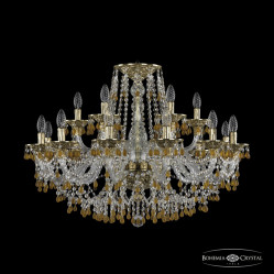 Подвесная люстра Bohemia Ivele Crystal 16110/12+6/300 G V1003