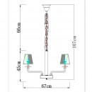 Подвесная люстра Divinare 1700/02 LM-6 Подвесная люстра Divinare 1700/02 LM-6
