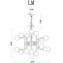 Подвесная люстра Divinare 3360/15 LM-16 Подвесная люстра Divinare 3360/15 LM-16