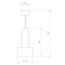 Подвесной светильник Elektrostandard DLR033 9W 4200K 3300 белый/хром