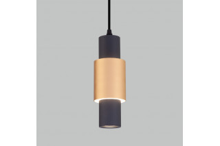 Подвесной светильник Eurosvet 50204/1 LED черный/матовое золото