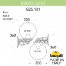 Светильник настенный Fumagalli G25.131.000.WYE27DN Светильник настенный Fumagalli G25.131.000.WYE27DN
