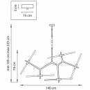 Подвесная люстра Lightstar 742103 Подвесная люстра Lightstar 742103