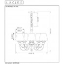 Подвесная люстра LUCIDE 34339/05/41 Подвесная люстра LUCIDE 34339/05/41