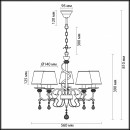 Подвесная люстра LUMION 3404/5 Подвесная люстра LUMION 3404/5