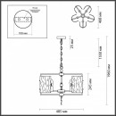 Подвесная люстра Odeon Light 4888/5 Подвесная люстра Odeon Light 4888/5
