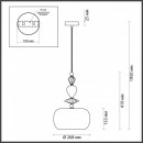 Подвесной светильник Odeon Light 4855/1A Подвесной светильник Odeon Light 4855/1A