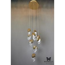 Люстра Wallnut B*6+S*4/30 Brass BUTTERFLY