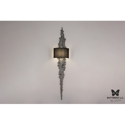 Бра Coral Long Silver Black BUTTERFLY